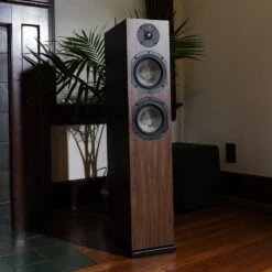 KLH Concord Floorstanding Loudspeaker (each) -High Quality Audio Store Concord Walnt Grille off 1