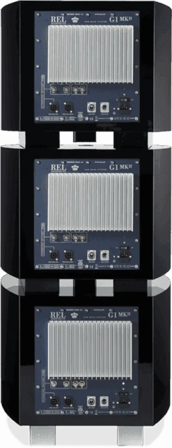 REL Acoustics G1 Mk II Reference Subwoofer (OPEN) 18 REL Acoustics G1 Mk II Reference Subwoofer (OPEN) -High Quality Audio Store G1m2 Stack Back 347x900 1