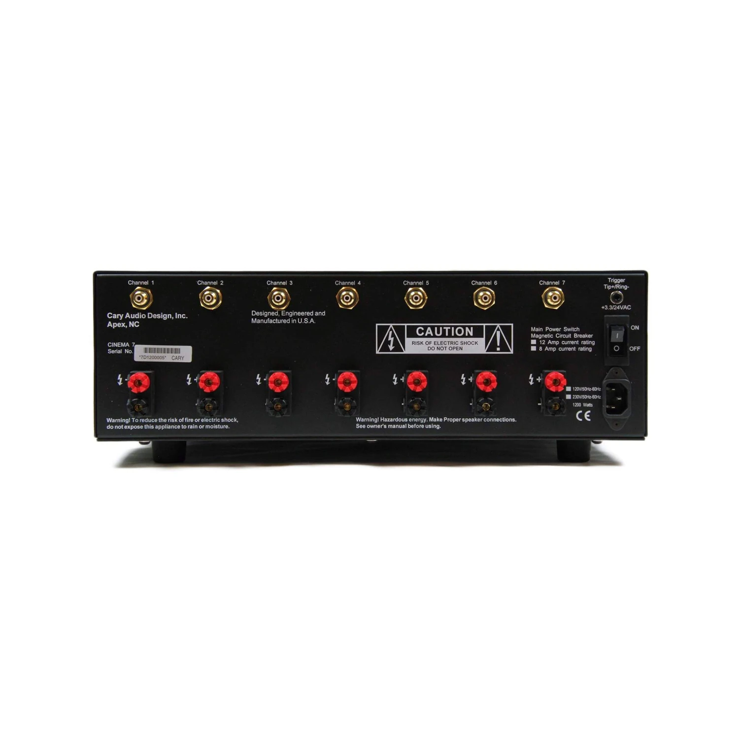 Cary Audio Cinema 7 7-Channel Power Amplifier (USED) 4 Cary Audio Cinema 7 7-Channel Power Amplifier (USED) - Image 2