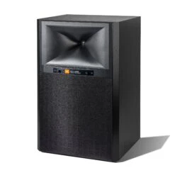 JBL 4329P Studio Monitor Powered Loudspeaker System -High Quality Audio Store JBL4329P Primary AngledLeft Black GrilleOn HiRez