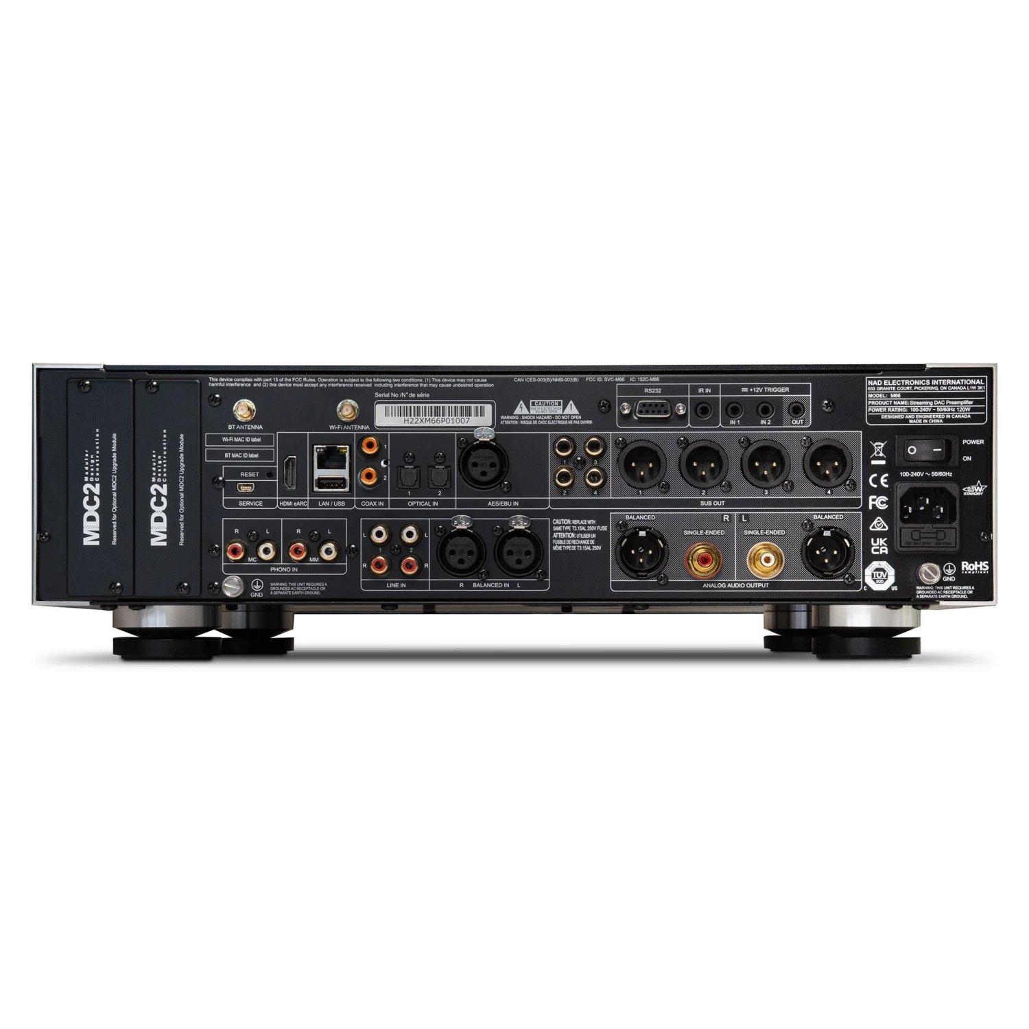 NAD M66 BluOS Streaming Preamplifier / DAC 5 NAD M66 BluOS Streaming Preamplifier / DAC - Image 3