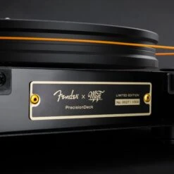Fender X MoFi PrecisionDeck Limited Edition Turntable 13 Fender X MoFi PrecisionDeck Limited Edition Turntable -High Quality Audio Store MoFi Electronics Fender PrecisionDeck Sunburst Detail Rear Plate