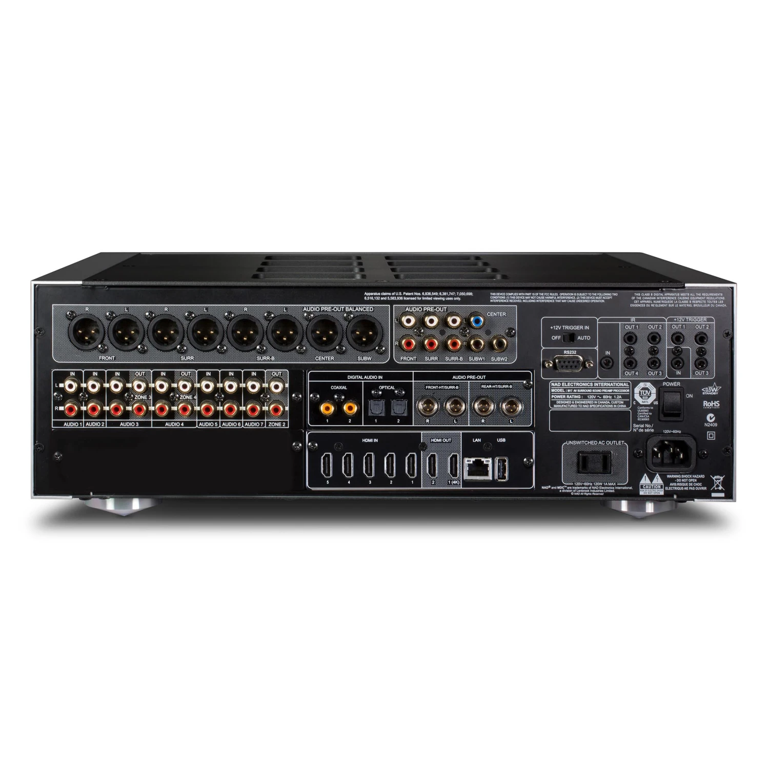 NAD M17 V2i AV Surround Sound Preamplifier 4 NAD M17 V2i AV Surround Sound Preamplifier - Image 2