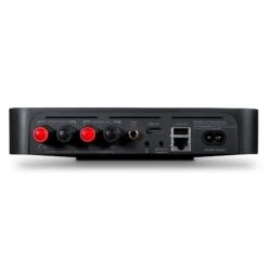 Bluesound POWERNODE Edge - Streamer / Music Server / DAC / Amplifier -High Quality Audio Store POWERNODEEDGEBlackRear WithShadow