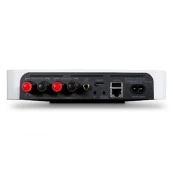 Bluesound POWERNODE Edge - Streamer / Music Server / DAC / Amplifier -High Quality Audio Store POWERNODEEDGEWhiteRear