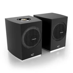 Cabasse Rialto Powered Wireless Bookshelf Hi-fi System (pair) -High Quality Audio Store RIALTO BLACK GRID PERSPECTIVE