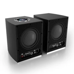 Cabasse Rialto Powered Wireless Bookshelf Hi-fi System (pair) -High Quality Audio Store RIALTO BLACK PERSPECTIVE BACK