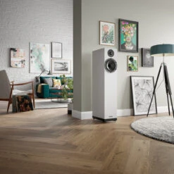 Spendor A7 Floorstanding Loudspeakers (pair) -High Quality Audio Store Spendor A7 Satin White RGB lifestyle 44732.1607461496