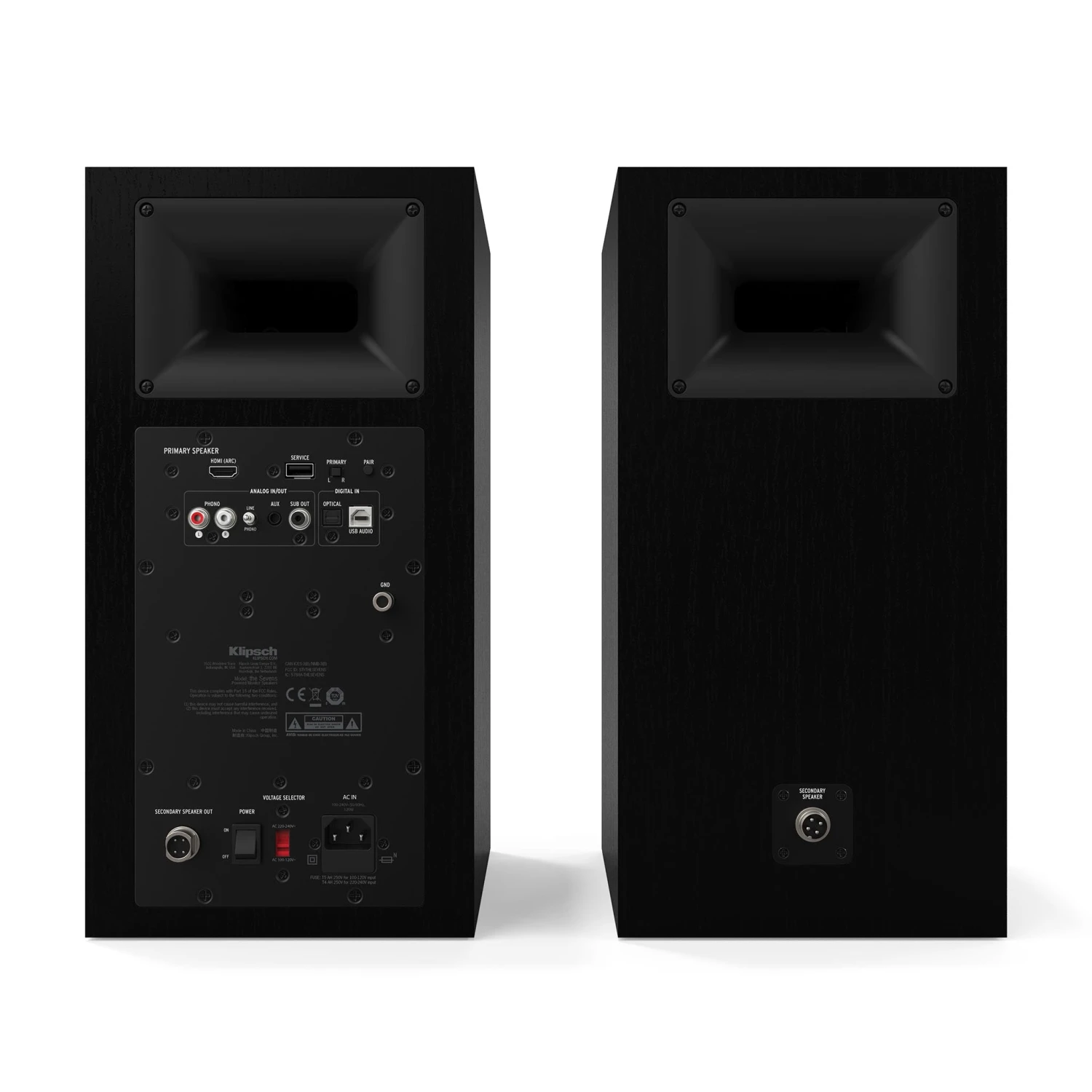 Klipsch The Sevens Powered Bookshelf Loudspeakers With Bluetooth (pair) 9 Klipsch The Sevens Powered Bookshelf Loudspeakers With Bluetooth (pair) - Image 7