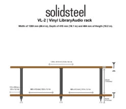 Solidsteel VL Series Modular Vinyl Library Audio Rack 19 Solidsteel VL Series Modular Vinyl Library Audio Rack -High Quality Audio Store VL 2 Drawing