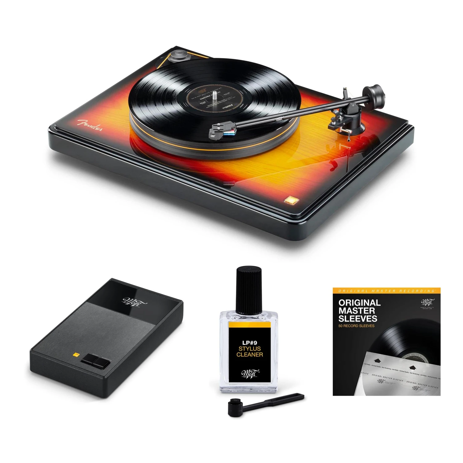 Fender X MoFi PrecisionDeck Turntable & MoFi StudioPhono Package 3 Fender X MoFi PrecisionDeck Turntable & MoFi StudioPhono Package